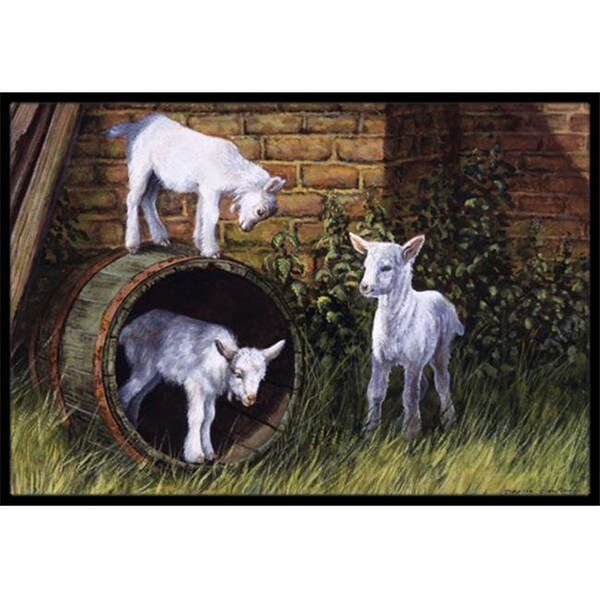 Carolines Treasures BDBA0232JMAT Goats by Daphne Baxter Indoor or Outdoor Mat; 24 x 36 BDBA0232JMAT - main